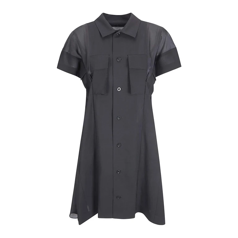 Sacai Robe Courte - Noir