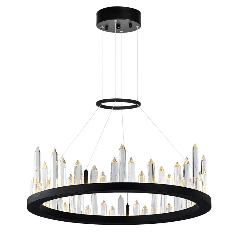Black LED Chandelier from the Juliette Collection