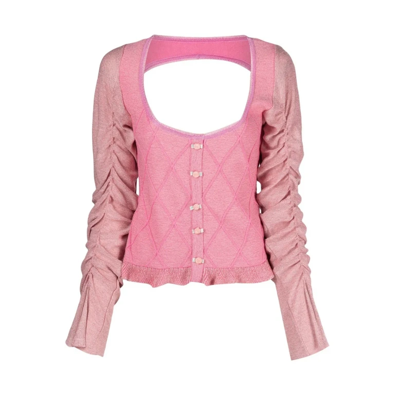 Cormio Cardigan With Ruffled Sleeve