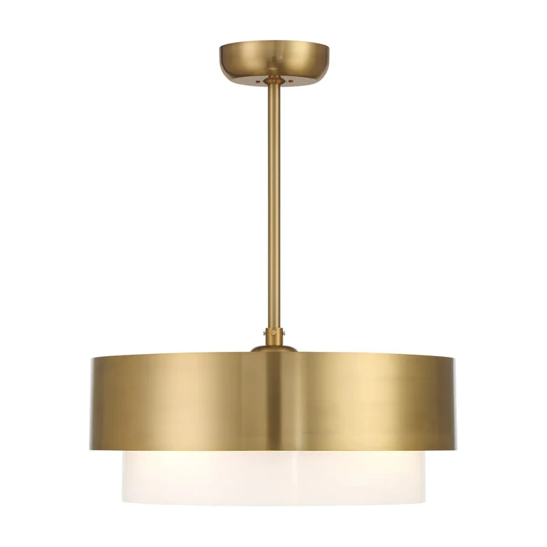 Warm Brass LED Fandelier from the Diana Collection