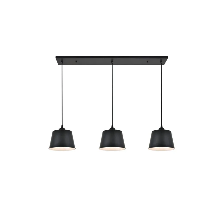 black Three Light Pendant from the Nota Collection