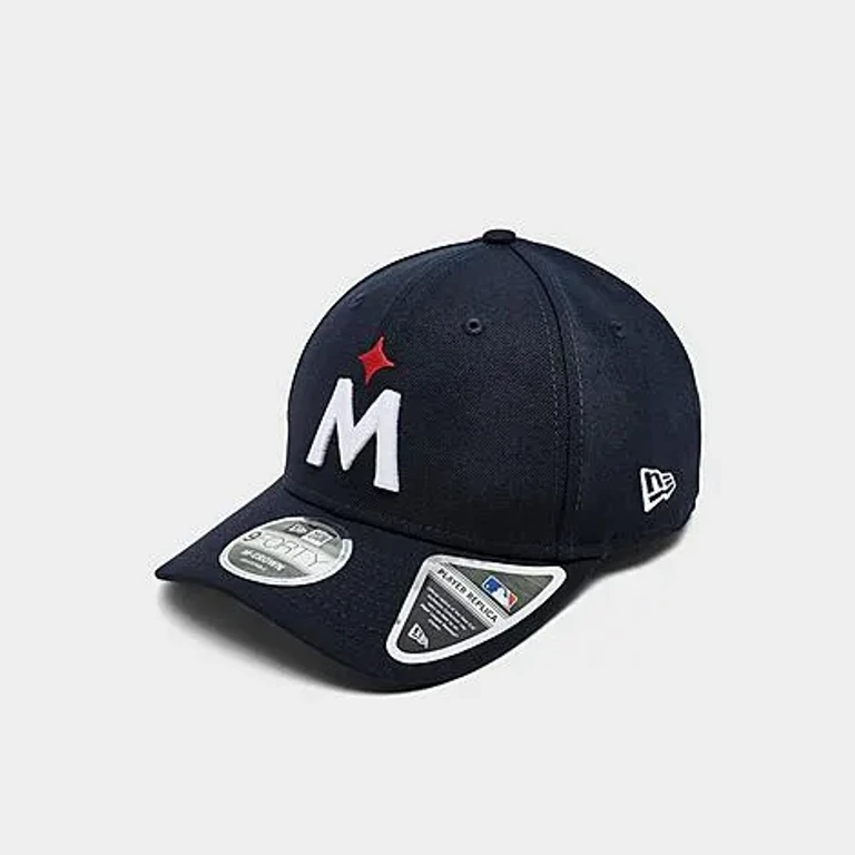 New Era Minnesota Twins MLB 9FORTY M-Crown Snapback Hat in Dark Navy