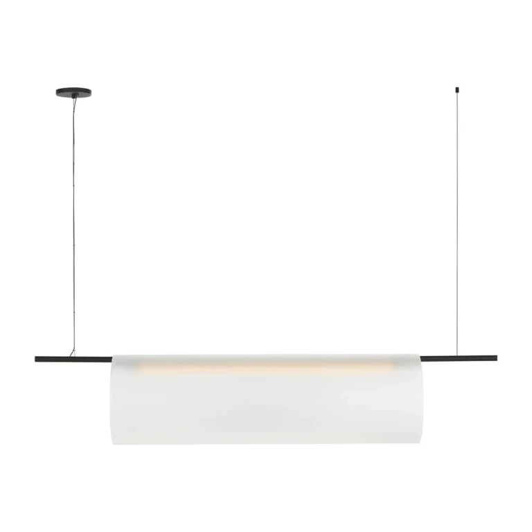 Nightshade Black LED Linear Chandelier from the Trace Collection