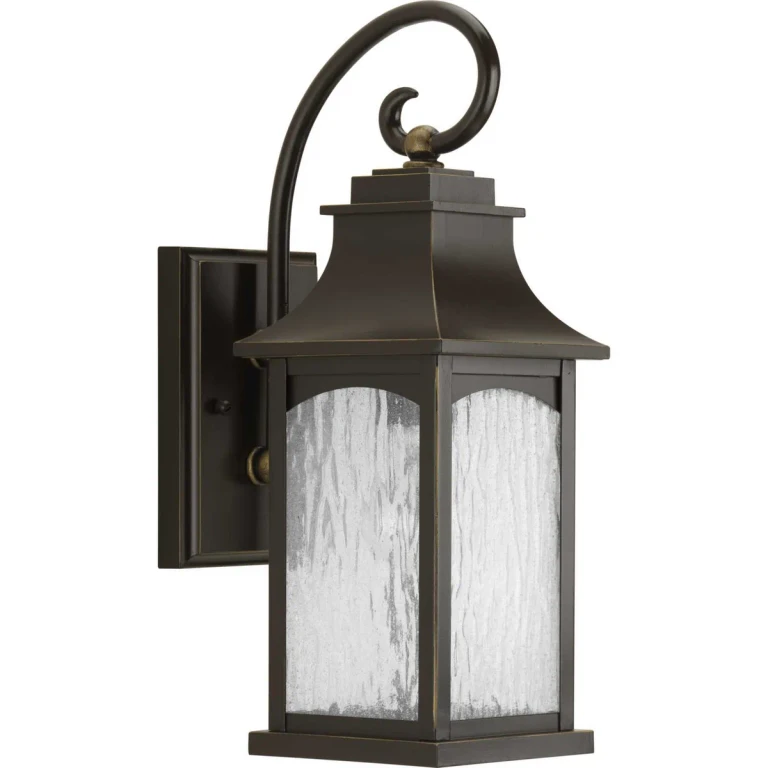 Oil Rubbed Bronze One Light Wall Lantern from the Maison Collection