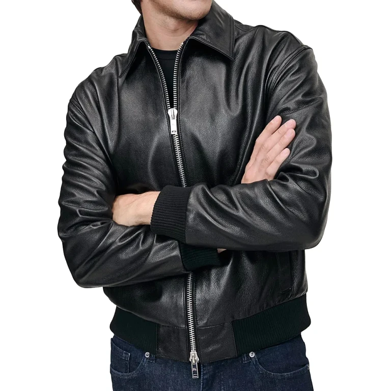 DL1961 Robb Leather Bomber Jacket