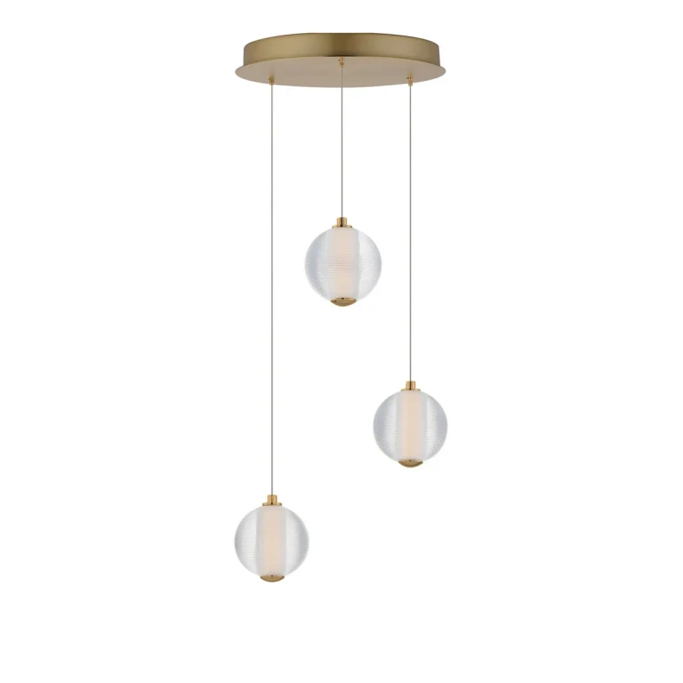 Gold LED Pendant from the Rhythm Collection