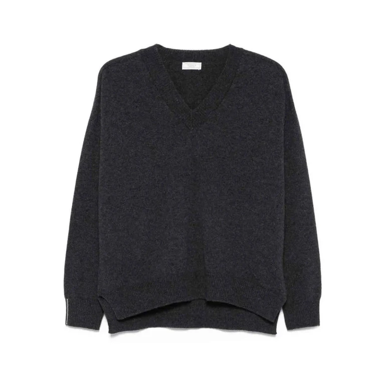 Peserico Pull Col Rond - Gris