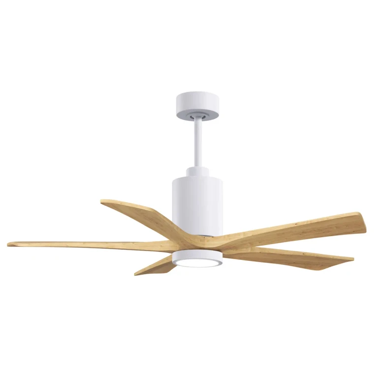 Gloss White 52" Ceiling Fan from the Patricia-5 Collection