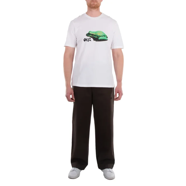 OAMC Mens White Amphibian Short-Sleeved T-Shirt