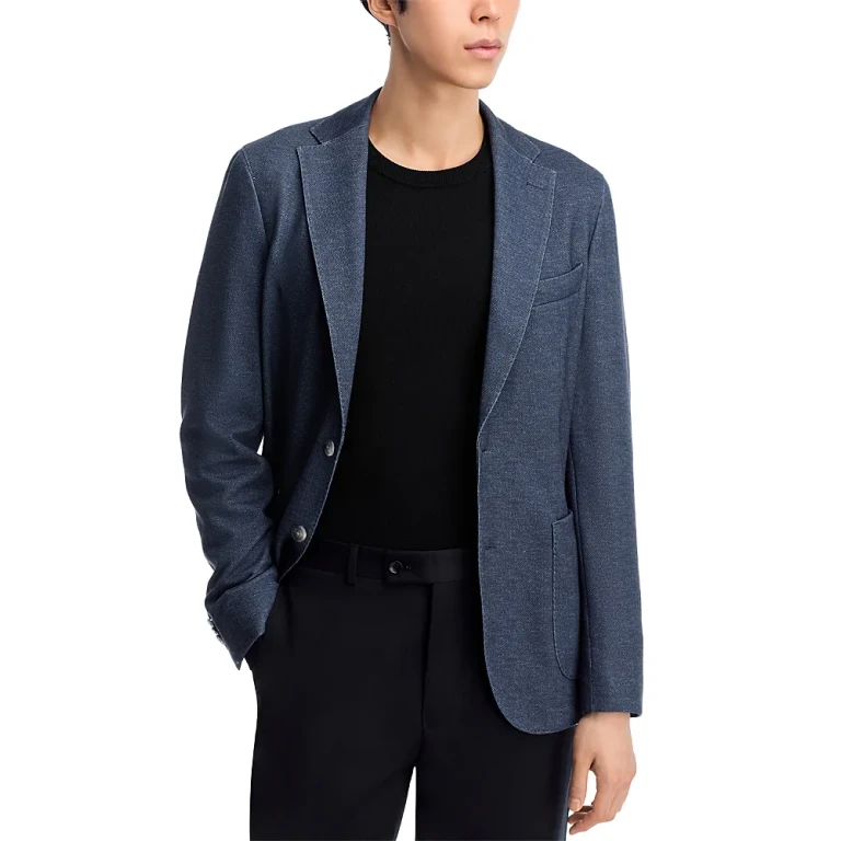 Boss Hanry Melange Jersey Slim Fit Unstructured Sport Coat