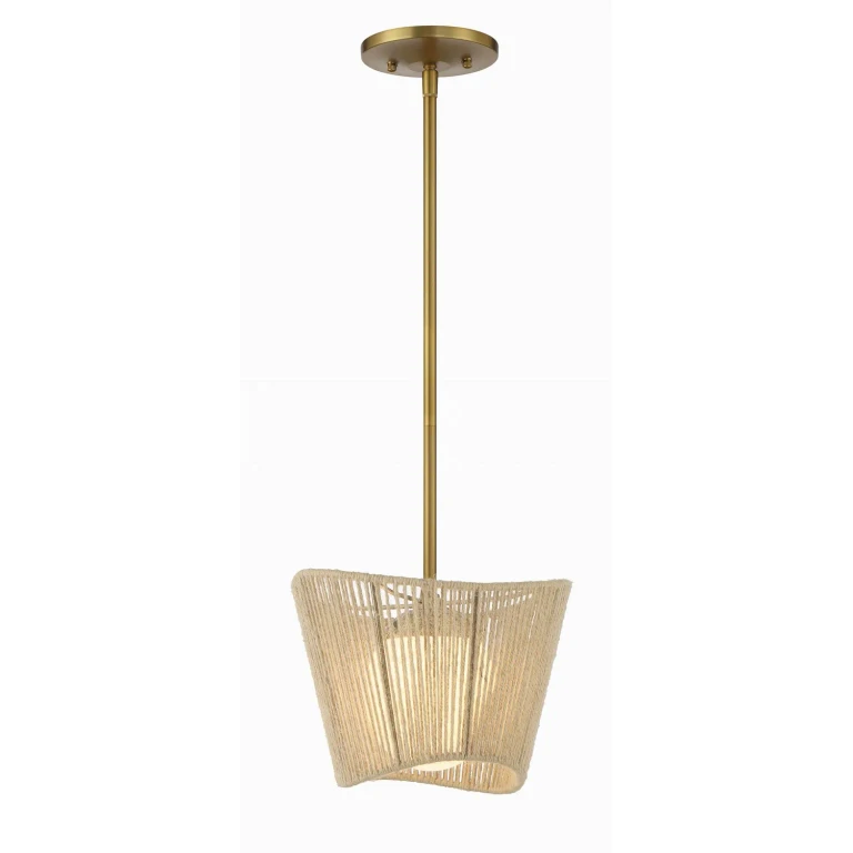 Soft Brass Pendant from the Key Largo Collection