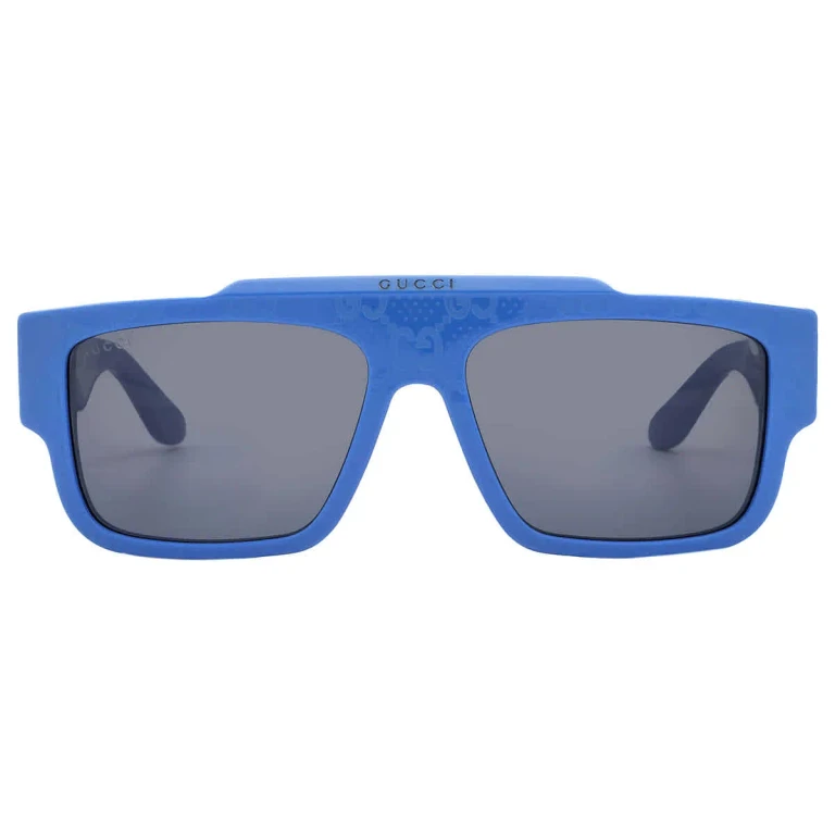 Gucci Blue Browline Mens Sunglasses GG1460S 008 56