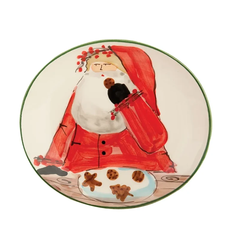 Vietri Old Saint Nick Cookie Plate