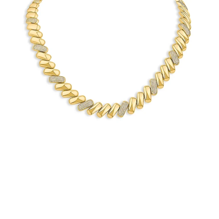 Kenneth Jay Lane Pave Chunky Link Collar Necklace, 16
