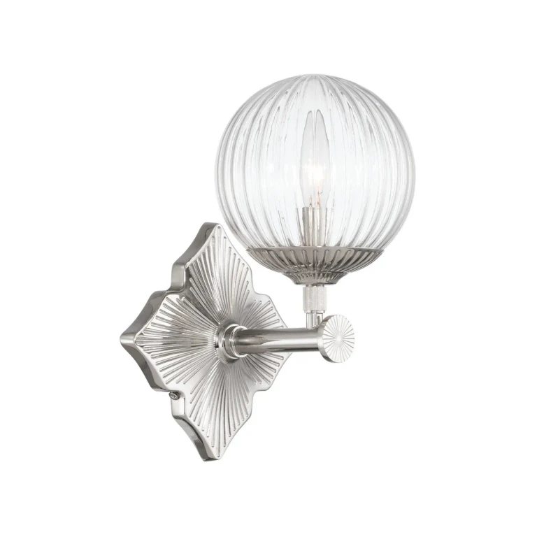Polished Nickel Wall Sconce from the Orly Collection