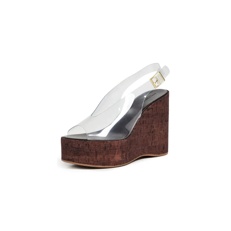 Tony Bianco Valerie Jelly Wedges Clear Vinylite 10