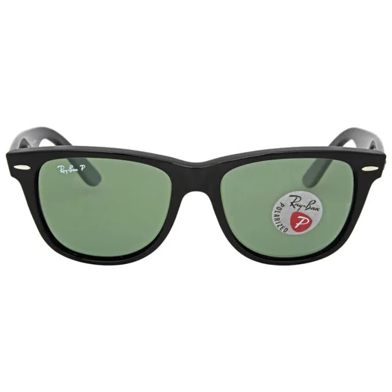 Ray Ban Original Wayfarer Classic Polarized Green Classic G-15 Unisex Sunglasses RB2140 901/58 54