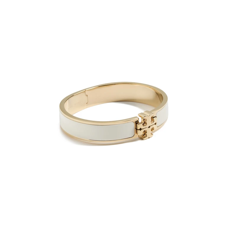 Tory Burch Icon Enamel Bracelet Tory Gold/New Ivory One Size