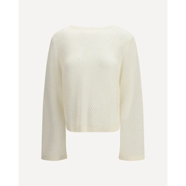 ALLUDE perforated boatneck Jumper Female M