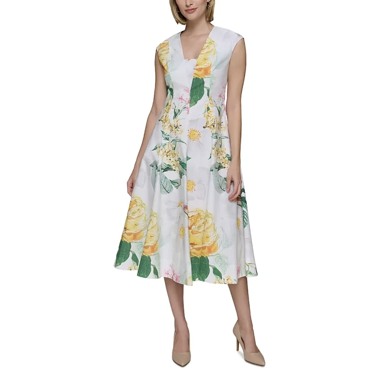 Karl Lagerfeld Paris Allover Floral Dress