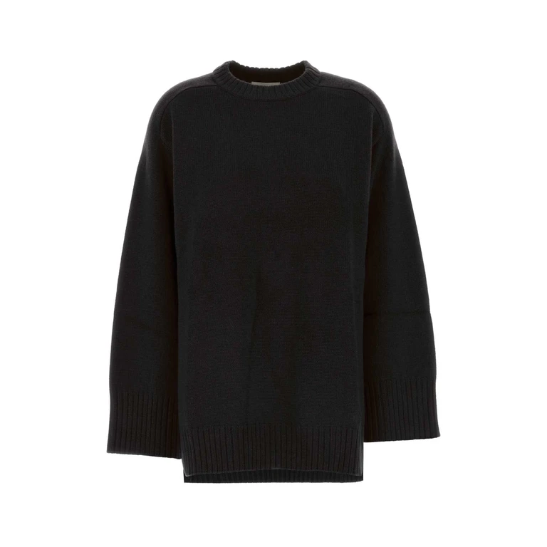 Loulou Studio Black Wool Blend Oversize Safi Sweater