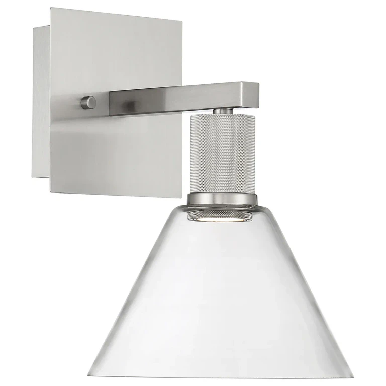 Brushed Steel LED Wall Sconce from the Port Nine Martini Collection