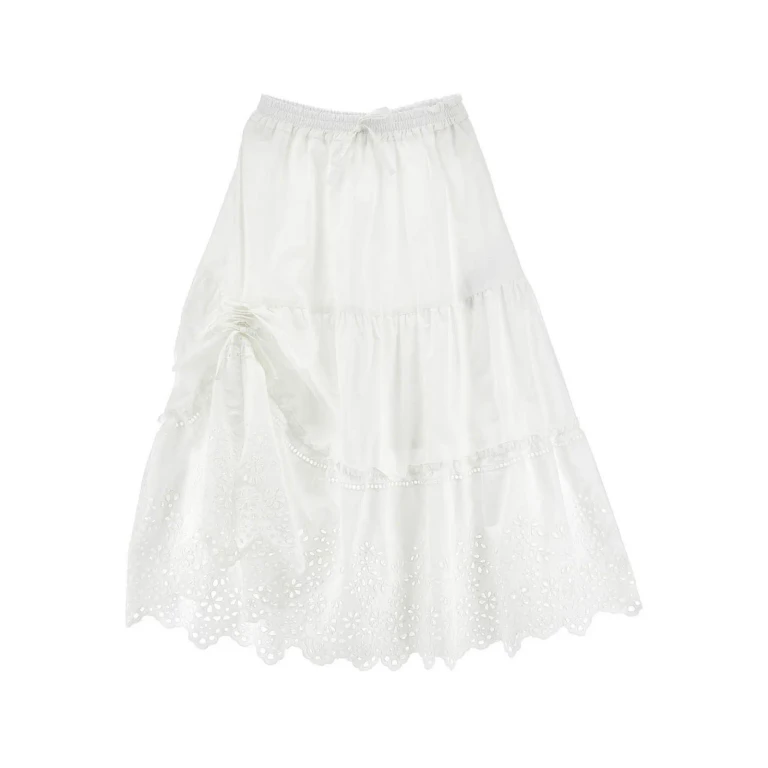 Ermanno Scervino Jupe Midi - Blanc