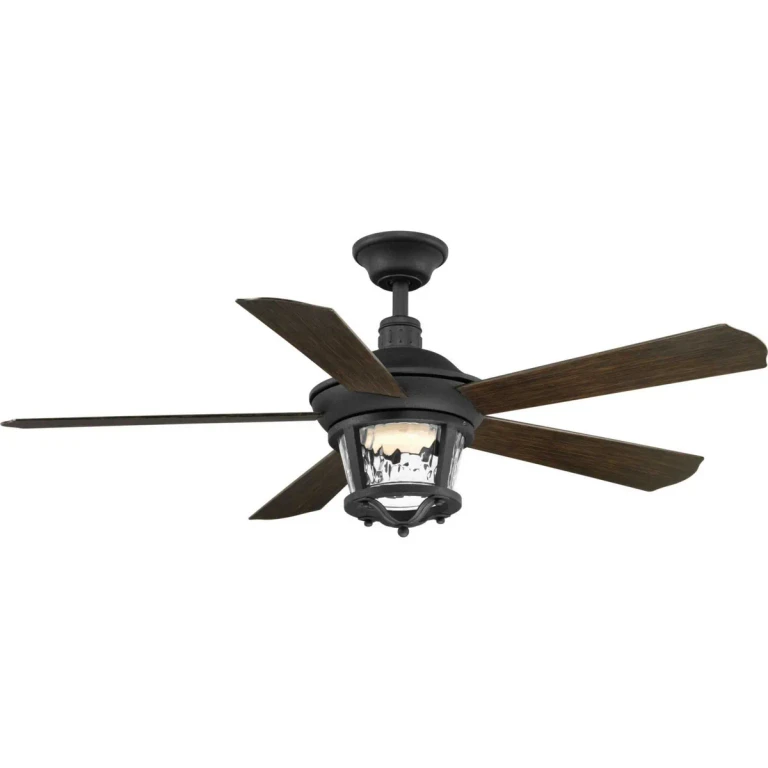 Forged Black 52"Ceiling Fan from the Smyrna Collection