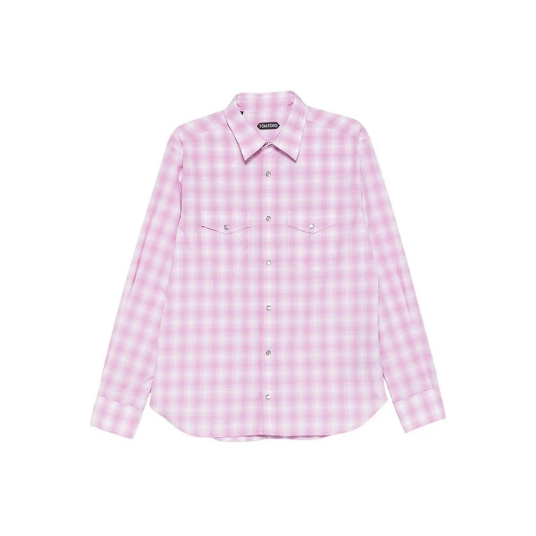 Tom Ford Check-pattern Chest-pocket Shirt