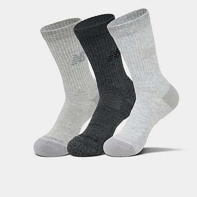 Active Lifestyle Striped Crew Socks (3-Pack) in Multi Size: Medium