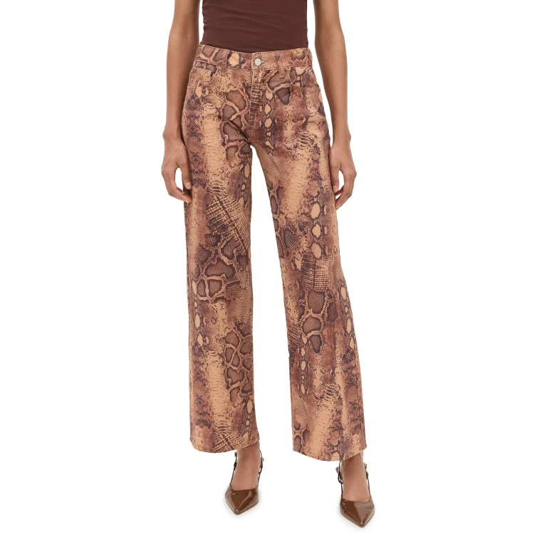 Runaway the Label Zavier Straight Leg Jeans Tan Viper S