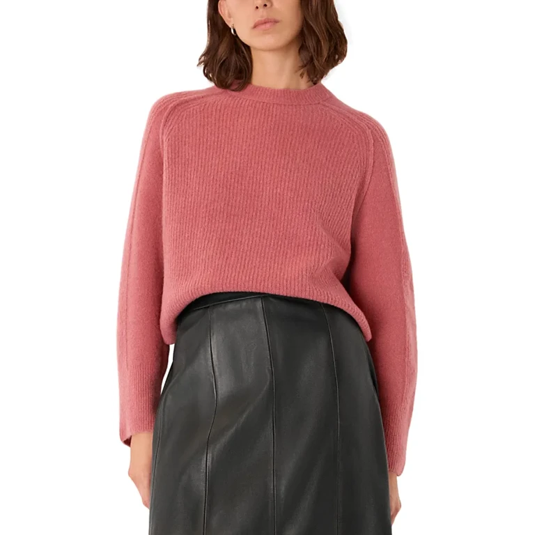 Whistles Aria Wool Blend Crew Knit Sweater