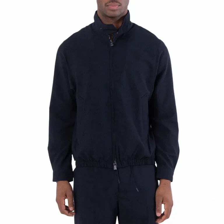 Emporio Armani Nylon Seersucker Blouson Jacket