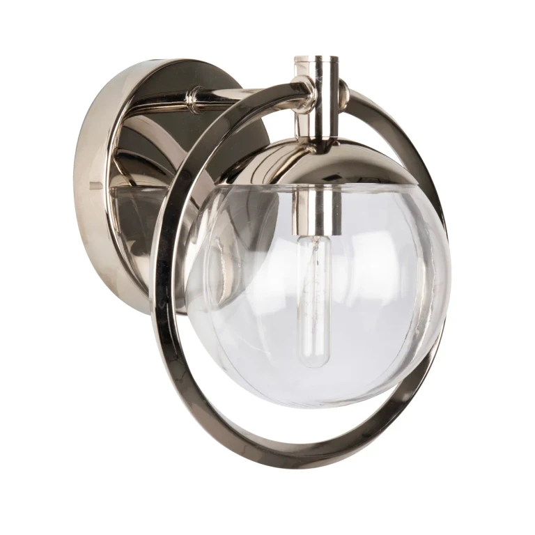 Piltz 10" Bathroom Vanity Light in Polished Nickel