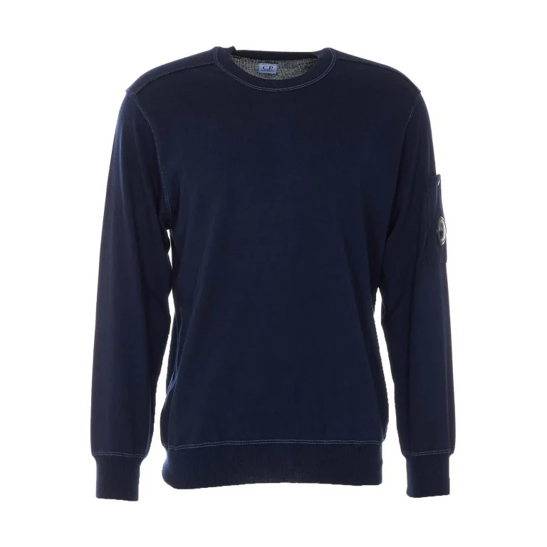 C. P. Company Pull Col Rond - Bleu