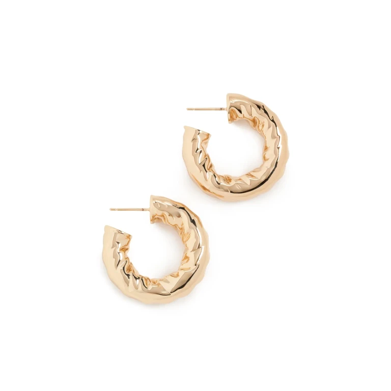 Jennifer Fisher Maeve Huggies Yellow Gold One Size