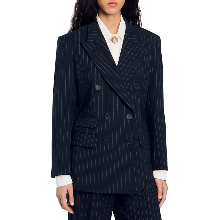 Sandro Courbevoie Striped Blazer
