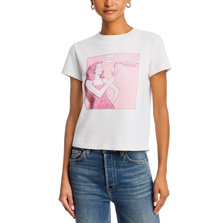 Re/done Classic "Drink Wine" T-shirt