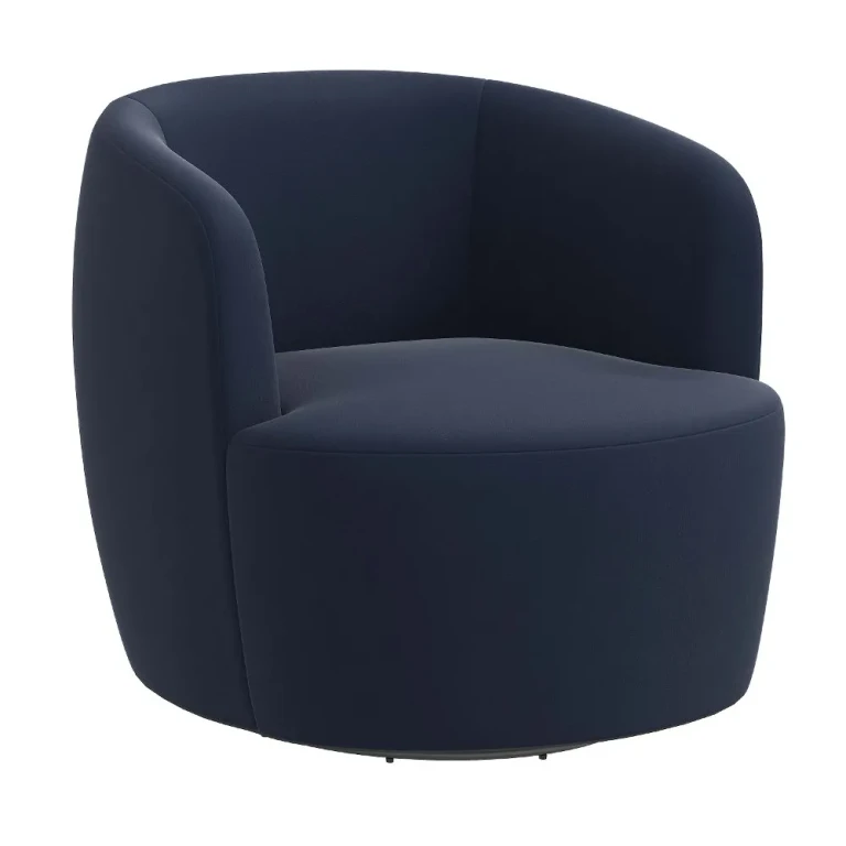 Hunter Velvet Ink Swivel Chair - Skyline Furniture