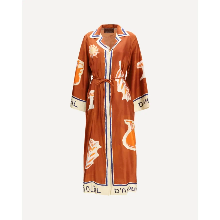 ALEMAIS Soleil d'Amour silk Shirtdress Female 10