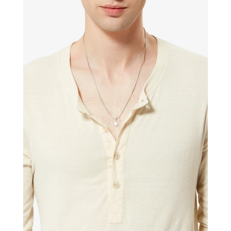 Collier Joanny - Homme - Écru-argenté - Isabel Marant