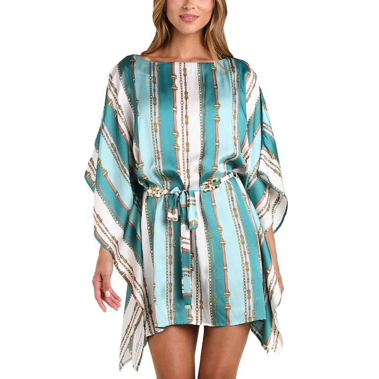 L'Agence Alia Belted Tunic Swim Cover-Up
