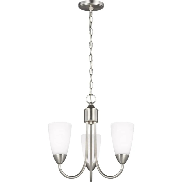 Seville 3-Light Chandelier in Brushed Nickel