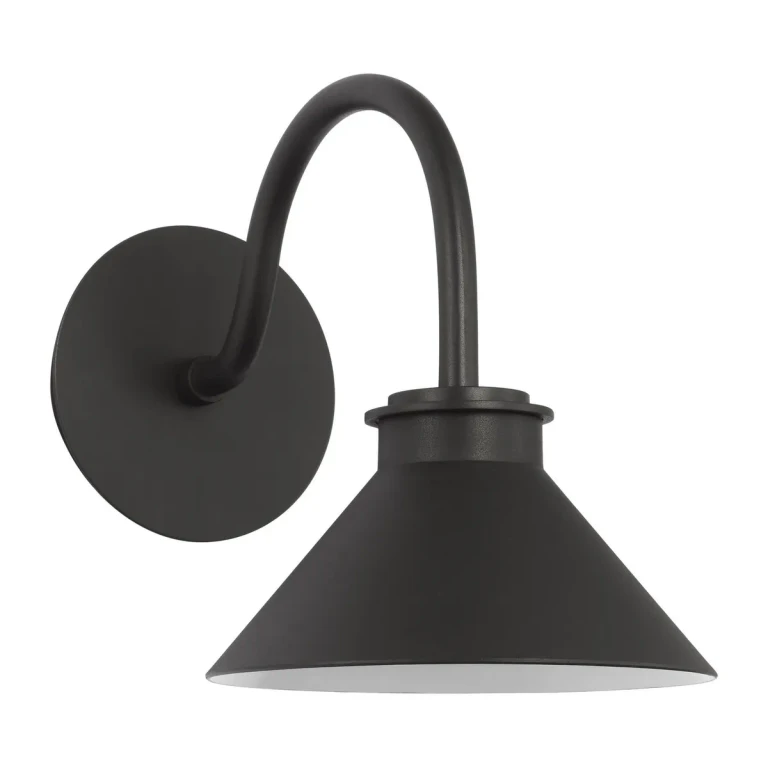 Textured Black LED Wall Lantern from the Modern Barn Light Collection