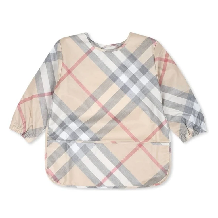 Burberry Infant Shay Check Cotton Bib