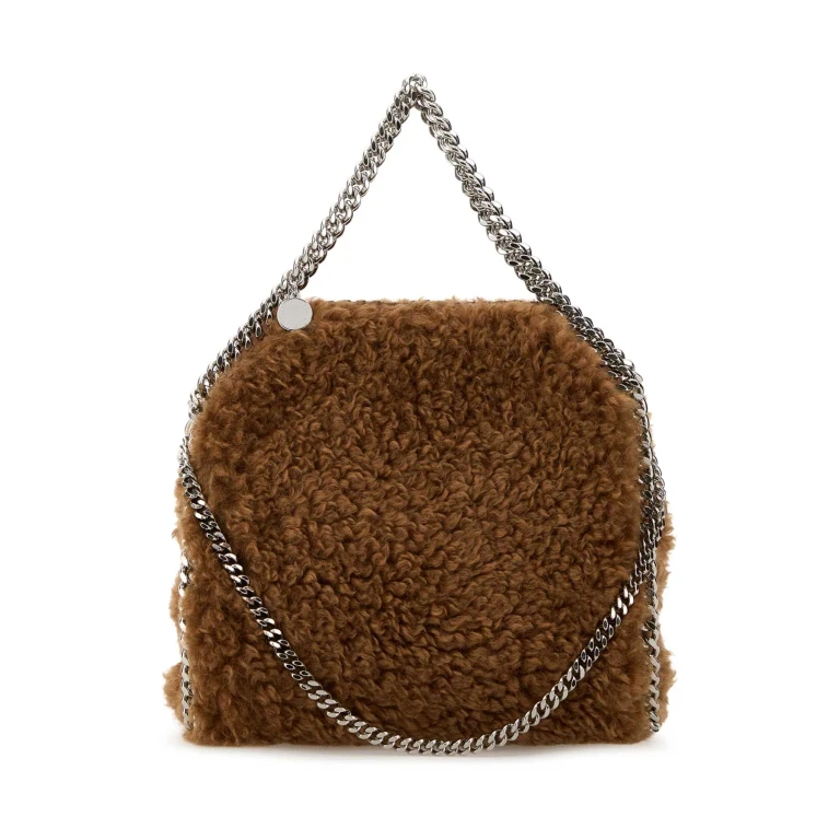 Stella McCartney Biscuit Alter Mat Shearling Mini Falabella Handbag