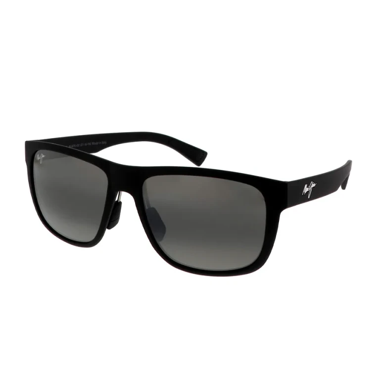Puakea Neutral Grey Rectangular Mens Sunglasses 670-02 57
