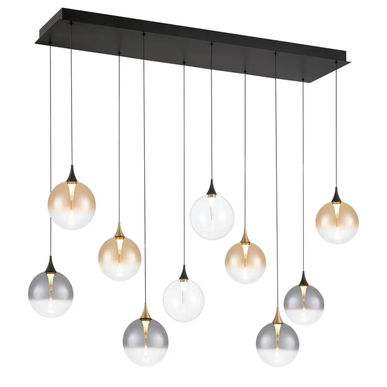 Gold-Black Chandelier