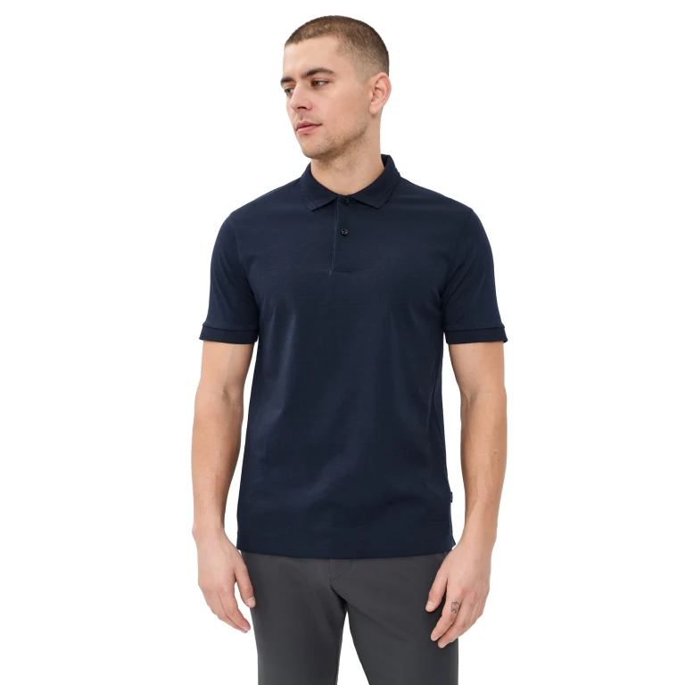 BOSS Parlay Short Sleeve Polo Dark Blue L