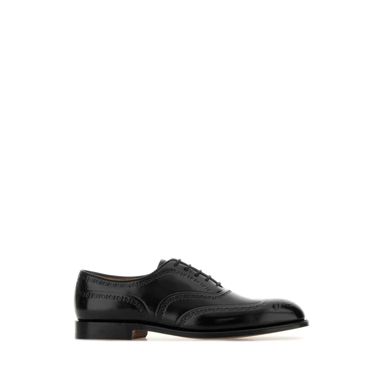 Church's Black Leather Chetwynd Lace-up Shoes